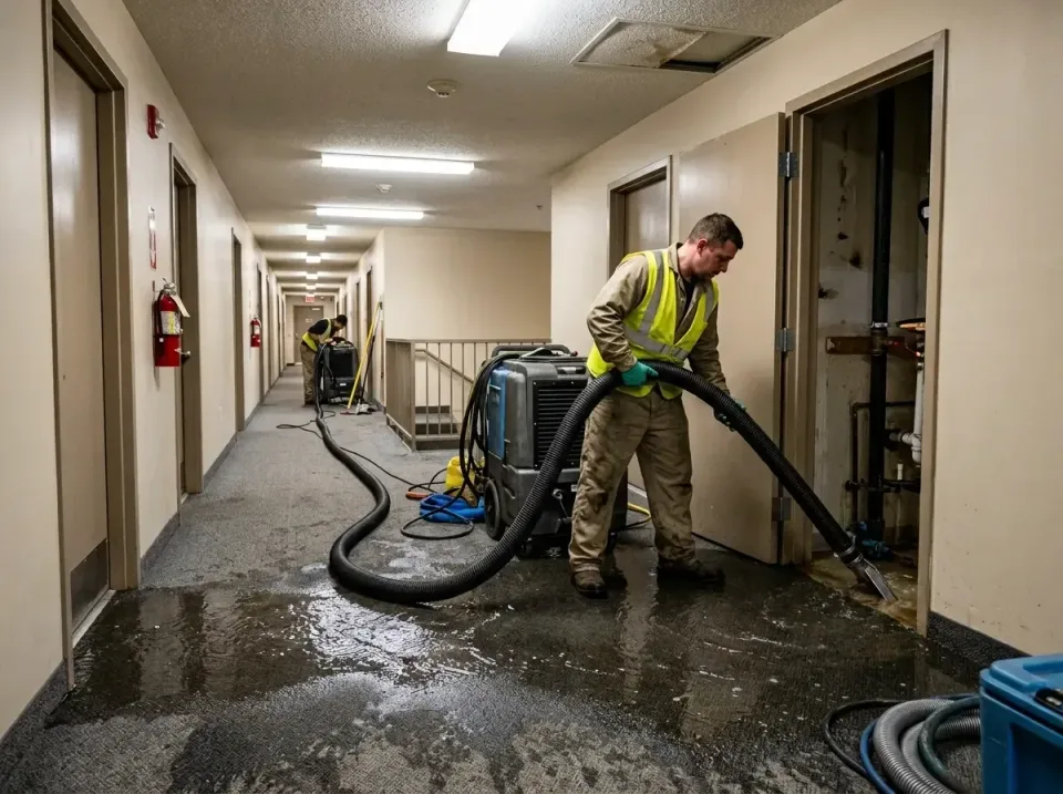 multi-unit-apartment-hallway-f-005 — frequently asked questions, Emergency Burst Pipe Water Extraction & Removal in Fort Pie…